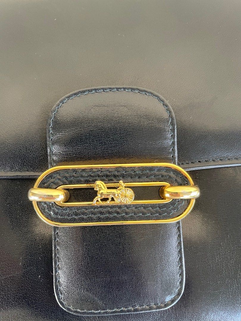 Celine Vintage Box Shoulder Bag with Entrupy Certificate of