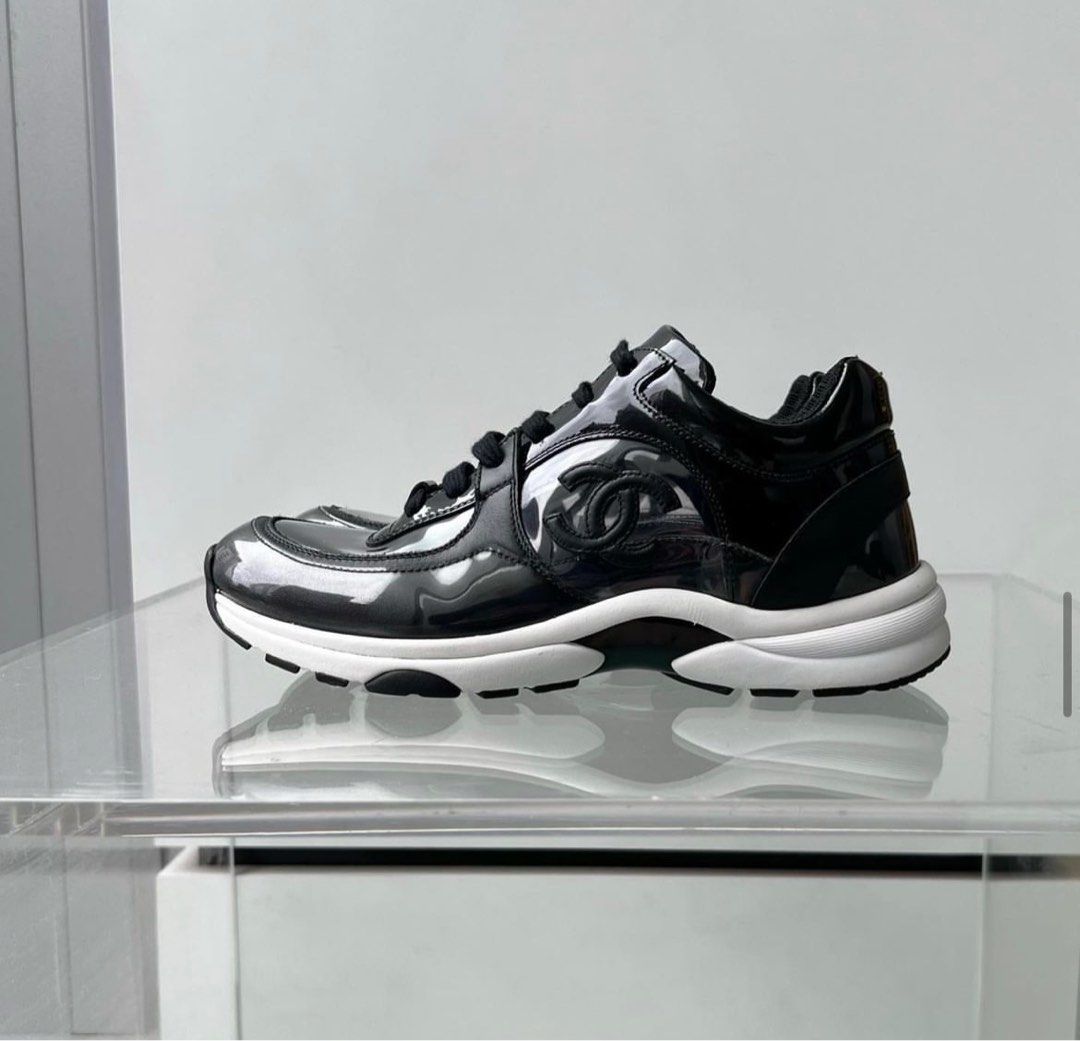 Chanel CC Sneaker Size 36.5 Black