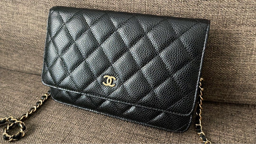 Chanel Wallet on Chain Caviar Leather, Women's Fashion, Bags & Wallets,  Wallets & Card Holders on Carousell