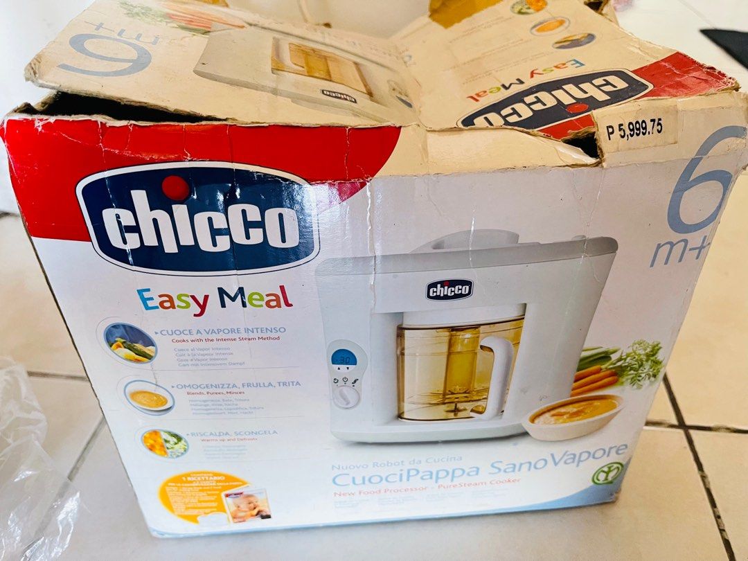 CHICCO BABY MULTIFUNCTIONAL FOOD PROCESSOR & PURE STEAM COOKER, Babies