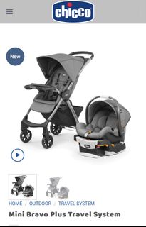 Chicco mini bravo plus travel 2025 system slate