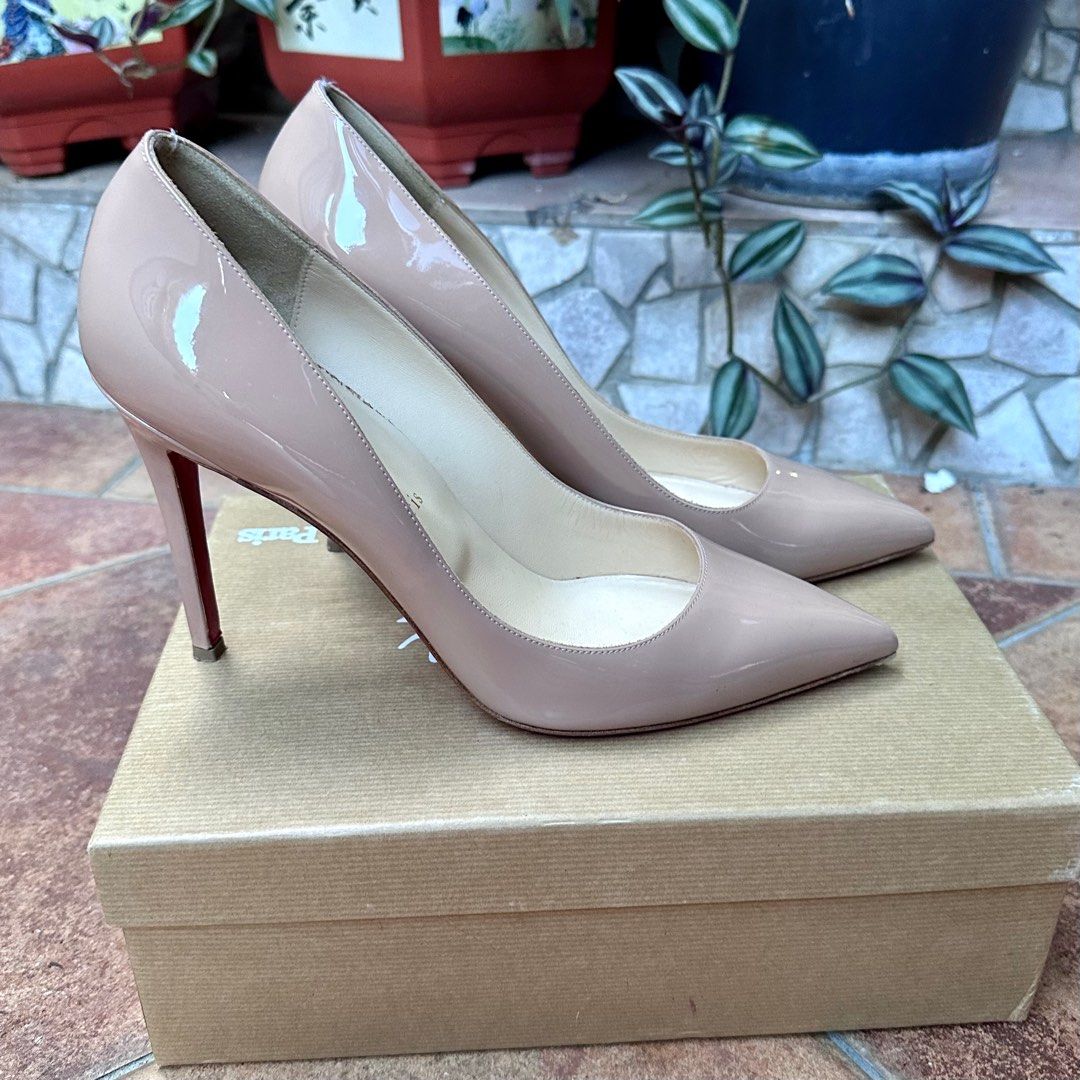 Christian Louboutin Pigalle Nude 100 Women s Fashion Footwear Heels on Carousell