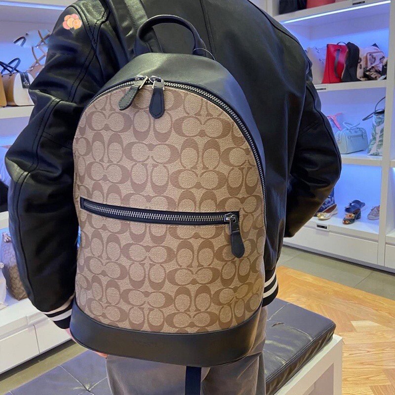 West backpack in signature canvas outlet with rexy by guang yu