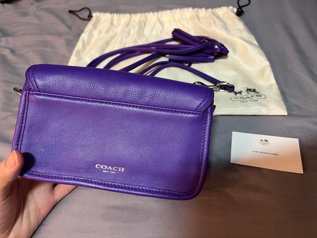 Purple purse coach online