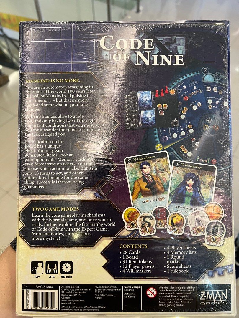 Code of Nine Board Game by Baka Fire on Carousell