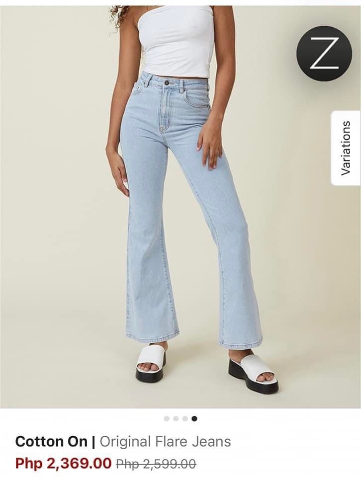 COTTON ON FLAREPANTS (Category: Other Bottoms) located in Manila. Submitted by galstuff (Listing ID 1236564886, Image 1). Description: 21 to 30 available size Length 40-41.