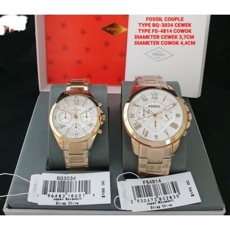 COUPLE WATCHES FOSSIL FS ORIGINAL Luxury Watches on Carousell