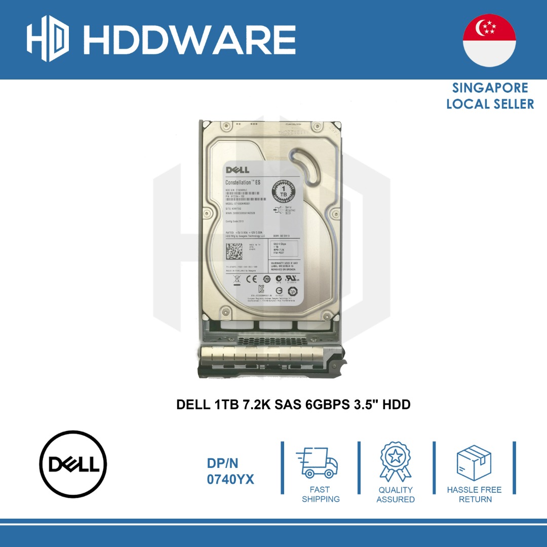 DELL 1TB 7.2K SAS 6GBPS 3.5