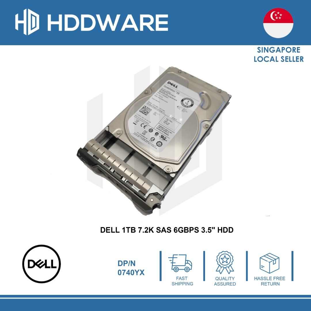 DELL 1TB 7.2K SAS 6GBPS 3.5