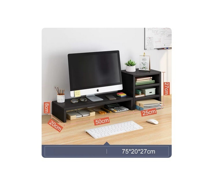 Desktop Storage Box, Stand Monitor Stand, Notebook Base,(Computer Chair ...