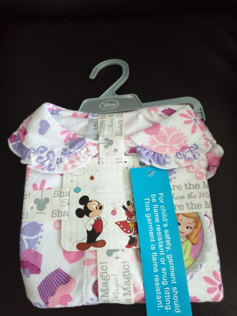 Disney Sofia Pyjamas (Category: Babies & Kids Fashion) located in Singapore. Submitted by vmv888 (Listing ID 1236473559, Image 1). Description: Disney Sofia size 4 $20 Little Twin Star Pyjamas $10 Little Twin Star Set & Unicorn Set size 2 $12.90.