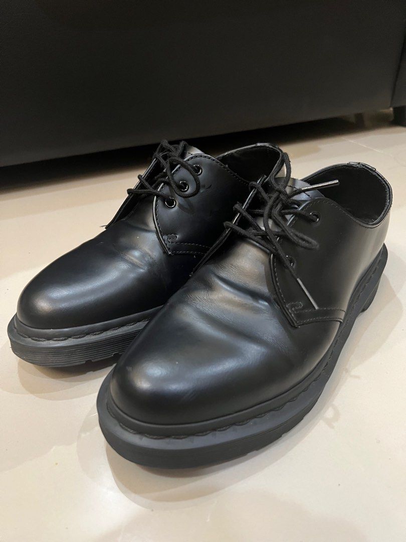 1461 Mono Smooth Leather Oxford Shoes, Black