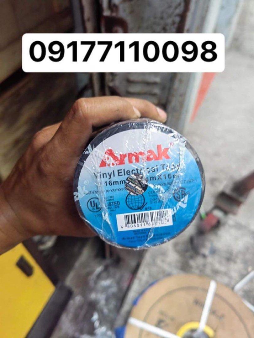 ELECTRICAL TAPE ARMAK (Category: Industrial Equipment) located in Manila. Submitted by joeyroque09 (Listing ID 1236468469, Image 1). Description: Specs: Black Qty: 10lbs Contact for more info: 0️⃣9️⃣1️⃣7️⃣7️⃣1️⃣1️⃣0️⃣0️⃣9️⃣8️⃣ Location: ❗️Tondo, Manila ❗️Kawit, Cavite.