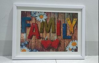 Family Finished Diamond  Painting *Frame Excluded