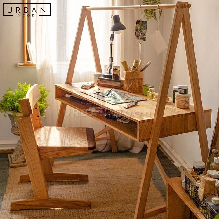 FINNISH Rustic Solid Wood Study Table (Category: Tables & Sets) located in Singapore. Submitted by urbanist (Listing ID 1236493445, Image 2). Description: Shop Now: https://urbanmood.sg/products/finnish-rustic-solid-wood-study-table?_pos=1&_psq=finnish&_ss=e&_v=1.0 A unique and whimsical design for a computer desk, our FINNISH study table comes complete with storage and is designed to create a clean cottage look with its natural oak knots. The sp