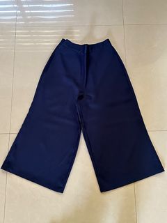 FORME navy wide leg pants