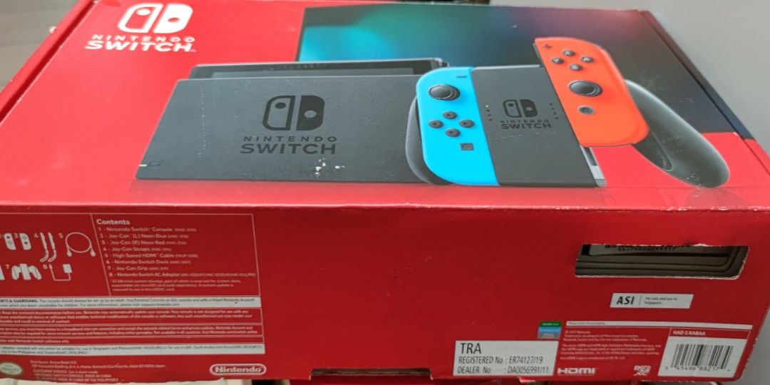 July offer Fully jailbroken Nintendo Switch v2 neon 256gb, Video Gaming