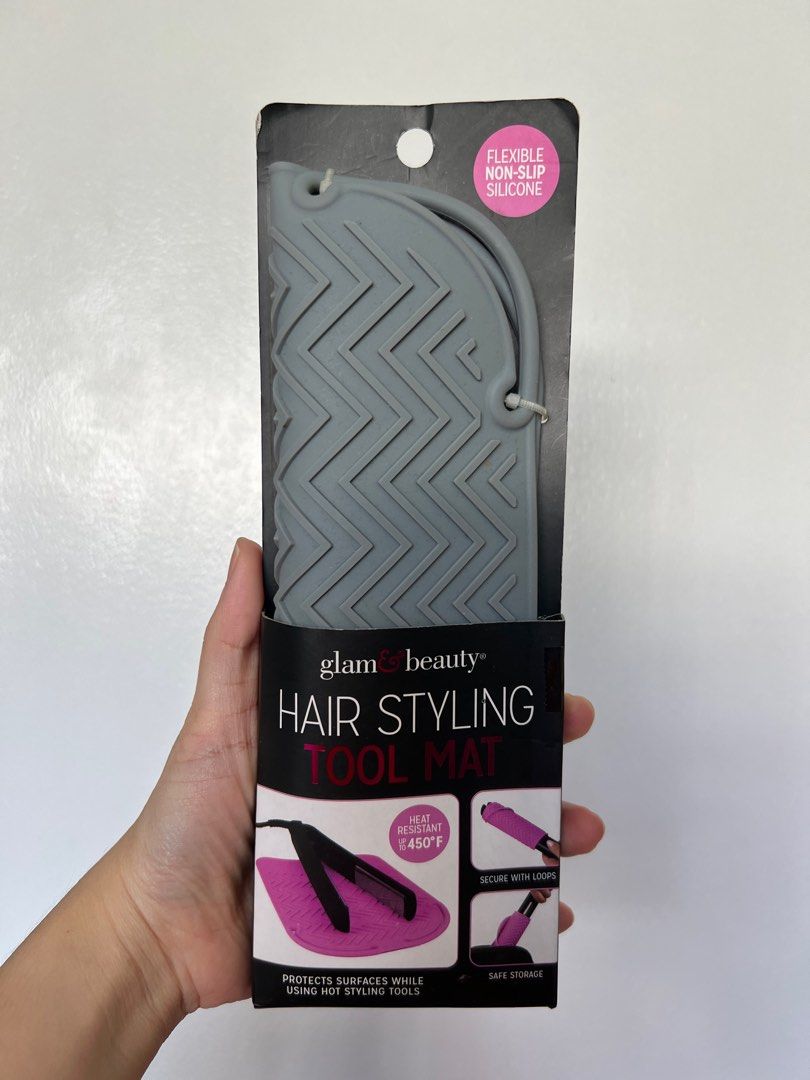 glam&beauty, Hair, Glam Beauty Hair Styling Tool Mat Grey