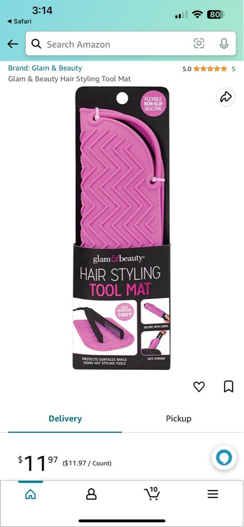 Glam & Beauty Hair Styling Tool Mat on Carousell