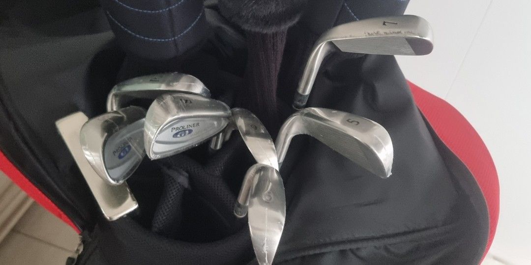 Golf Full Set Men (Category: Other Sports Equipment and Supplies) located in Singapore. Submitted by bkts123 (Listing ID 1236471328, Image 3). Description: Only club M and Iron 7 used. Rest are still in wrap..
