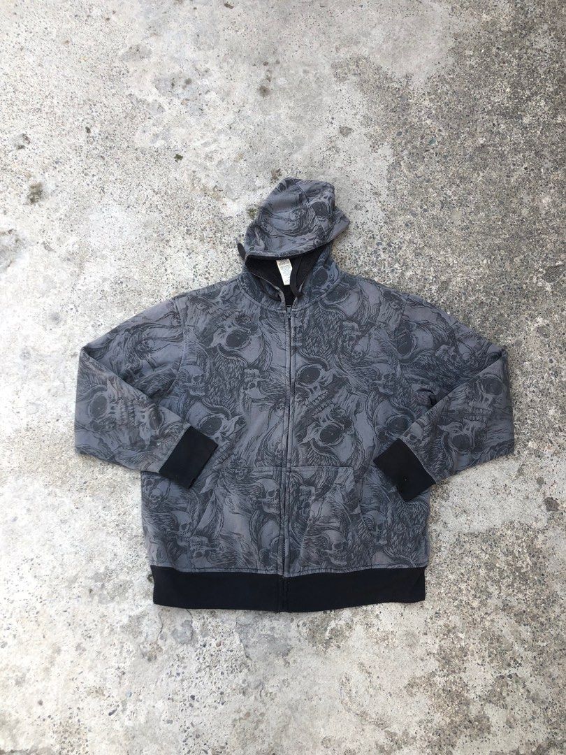 Faded glory skull hoodie 2025