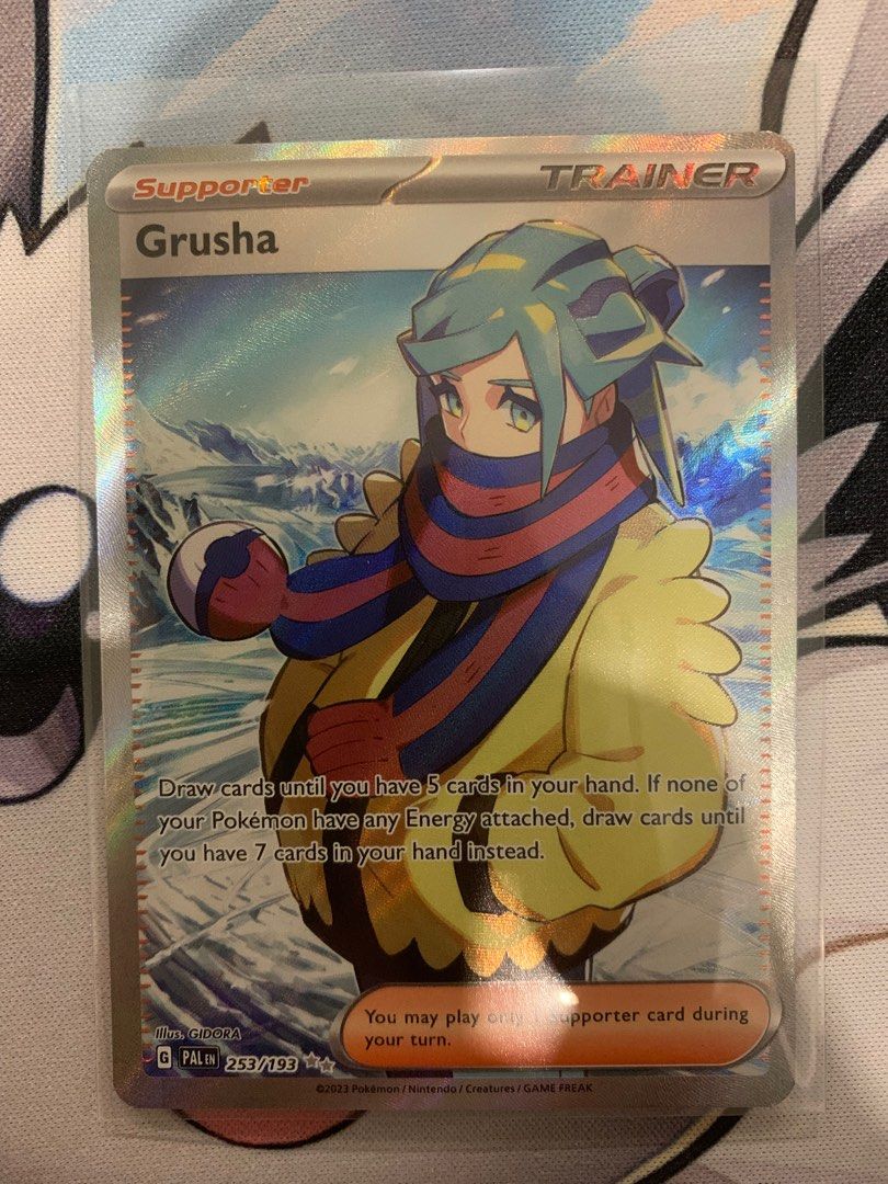 grusha pokemon card full art - 253/193 - Paldea Evolved If none of your Pokemon have any Energy attached Grusha - 268/193 Full Art