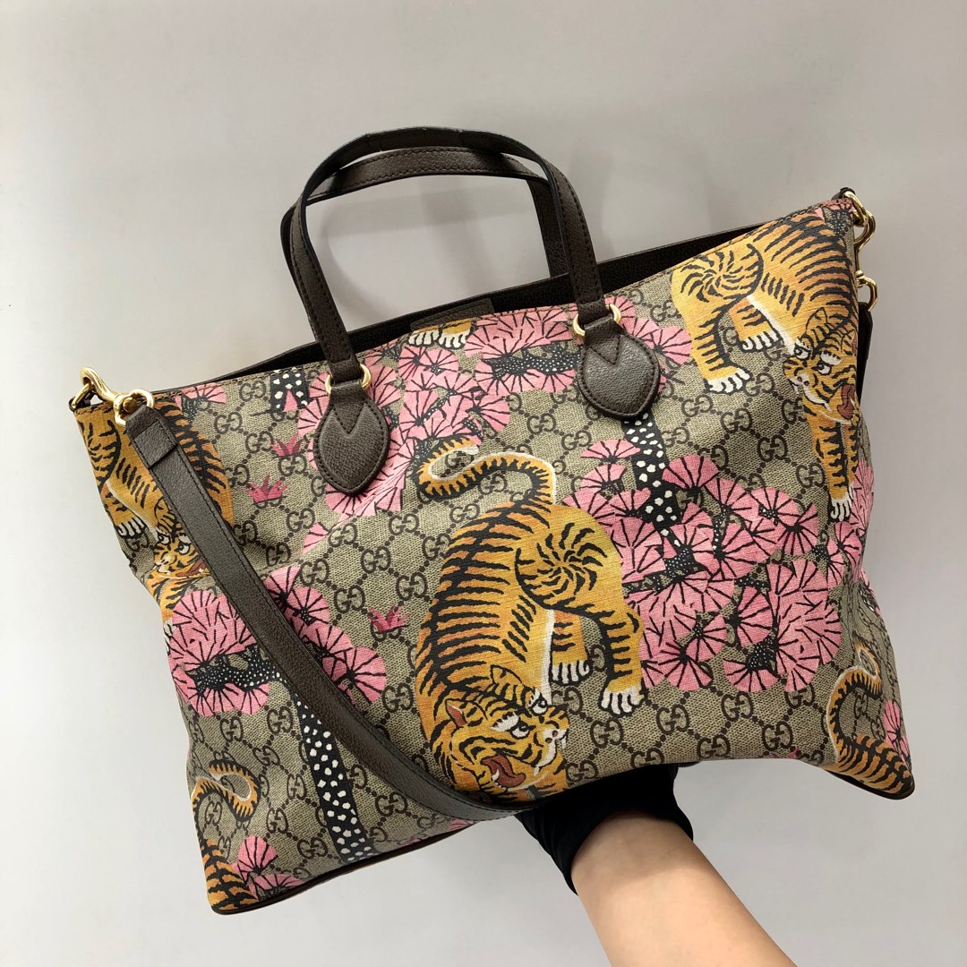 Gucci GG tiger messenger bag, Luxury, Bags & Wallets on Carousell