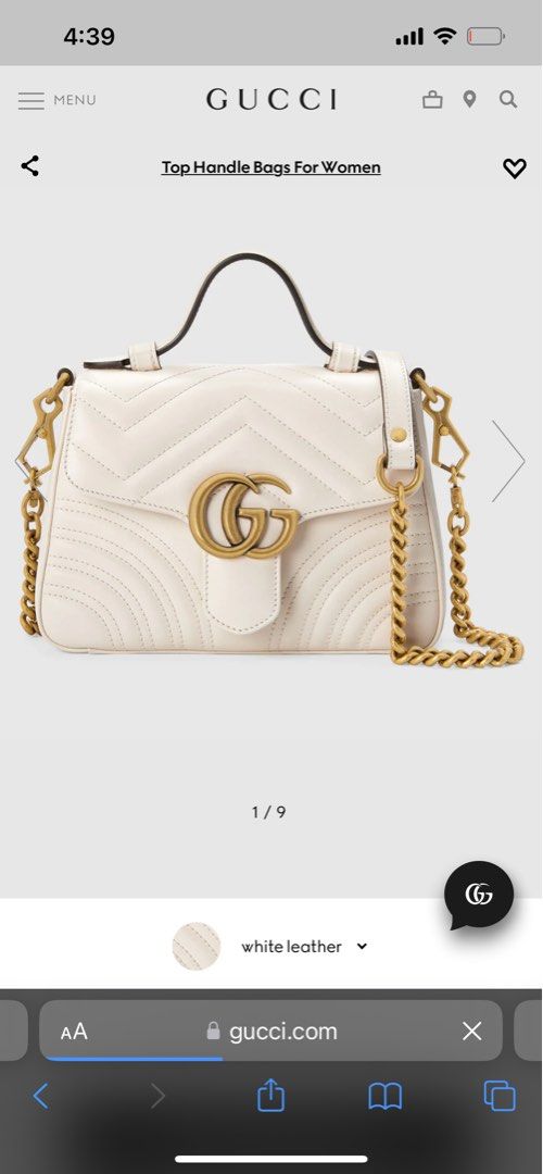 Gucci Marmont top handle, Luxury, Bags & Wallets on Carousell