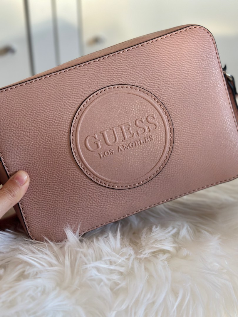 NEW GUESS Authentic Rothenberg Crossbody Bag in Blush Women s