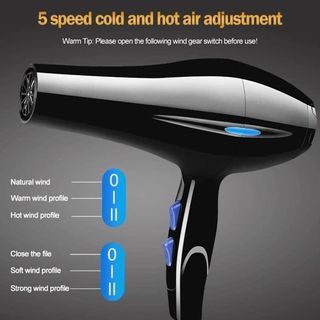 Hair Dryer Hair Care Professional Quick Dry Blower Professional Portable Travel Blower