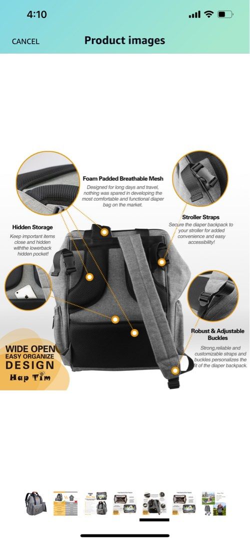 Canbeisi diaper outlet bag