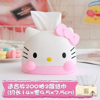 全新✨ Hello Kitty淺粉面紙盒也可當存錢筒
