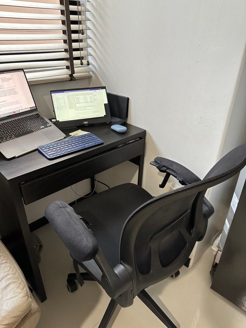 Ikea Computer Table + Computer chair, Furniture & Home Living