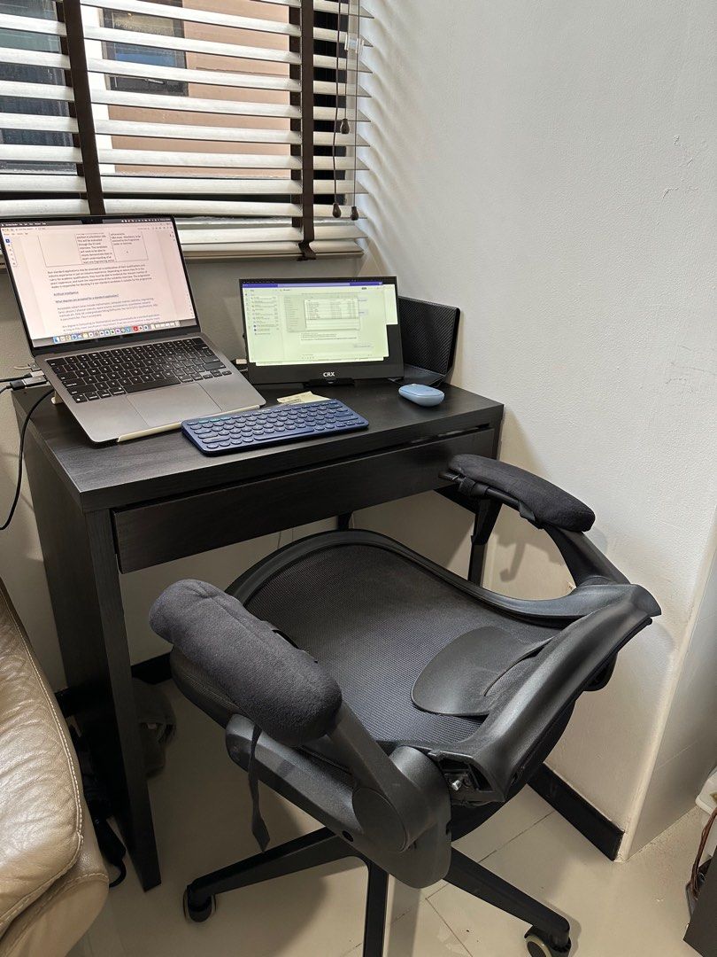 Ikea Computer Table + Computer chair, Furniture & Home Living