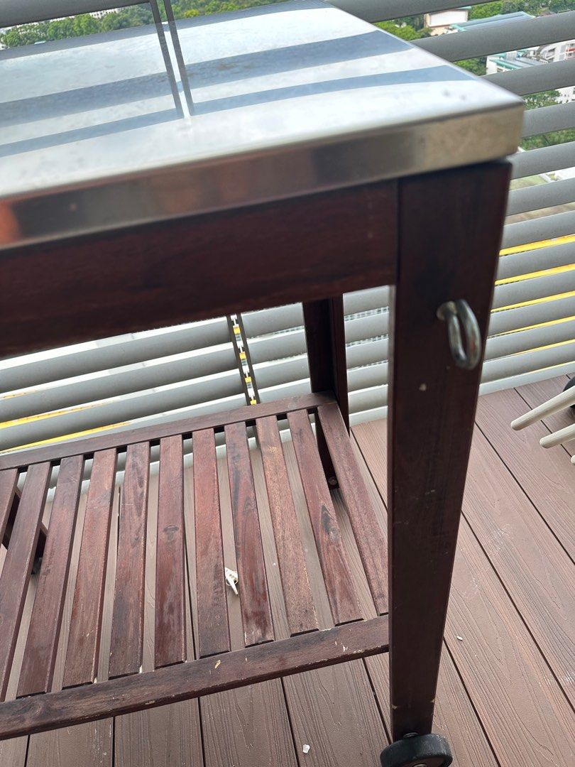 Ikea outdoor BBQ/service table, Furniture & Home Living, Furniture