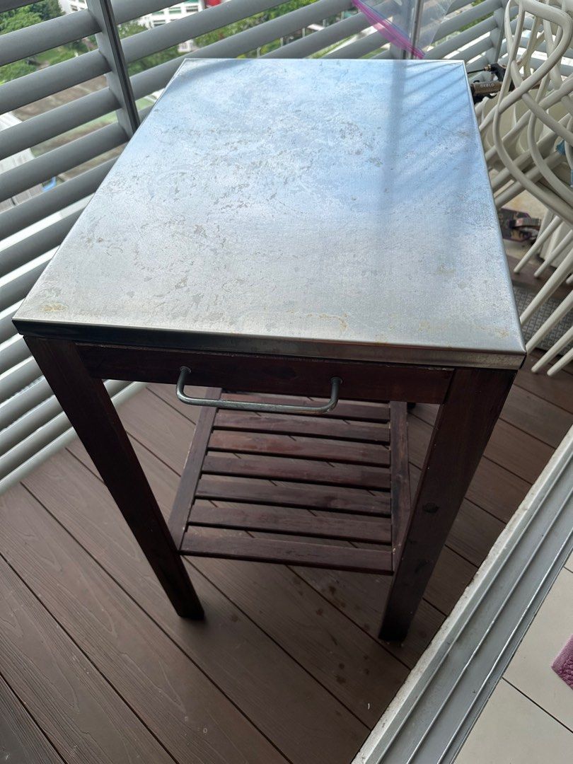 Ikea outdoor BBQ/service table, Furniture & Home Living, Furniture