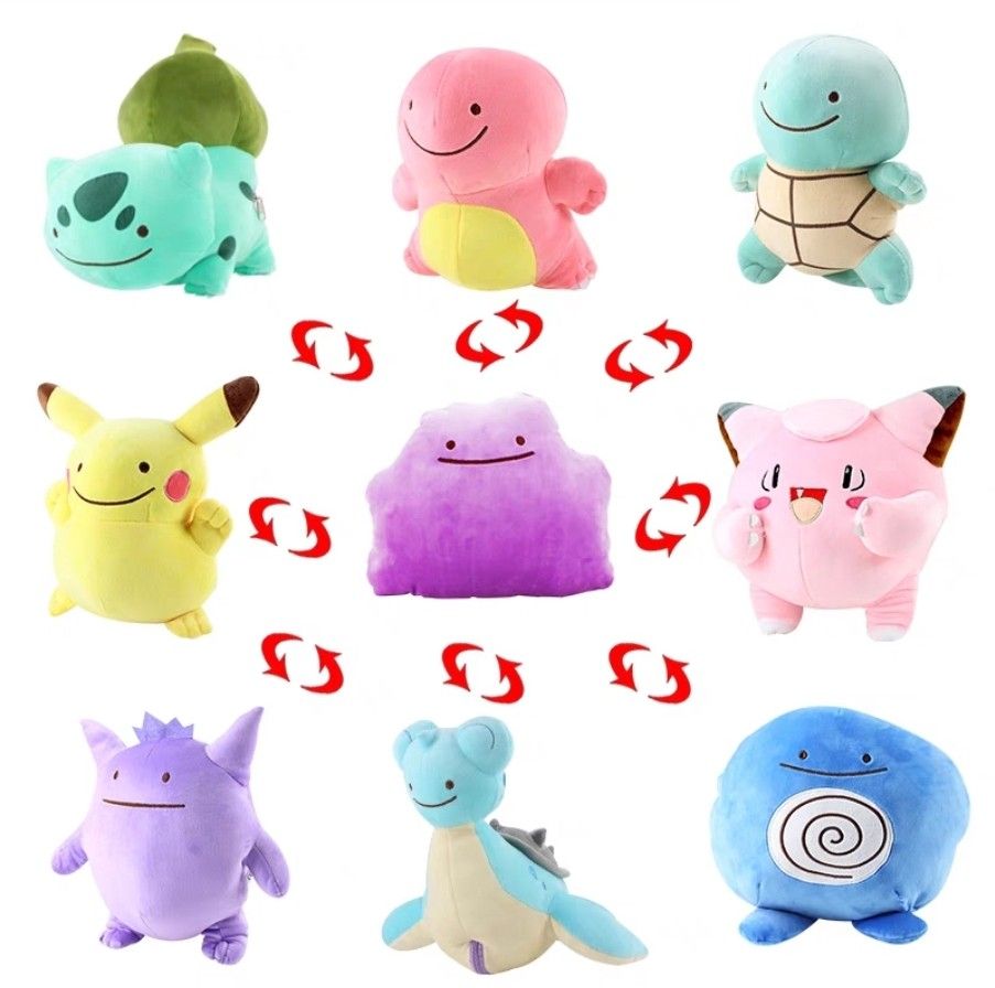 Reversible Pokemon Plush, Ditto Pokemon Plush