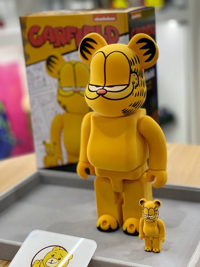 In Stock] BE@RBRICK x Garfield 100%+400% Flocky Ver. bearbrick ...