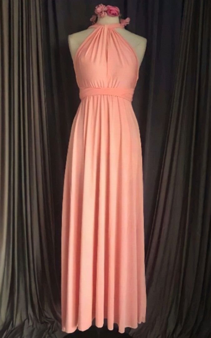Coral peach outlet infinity dress