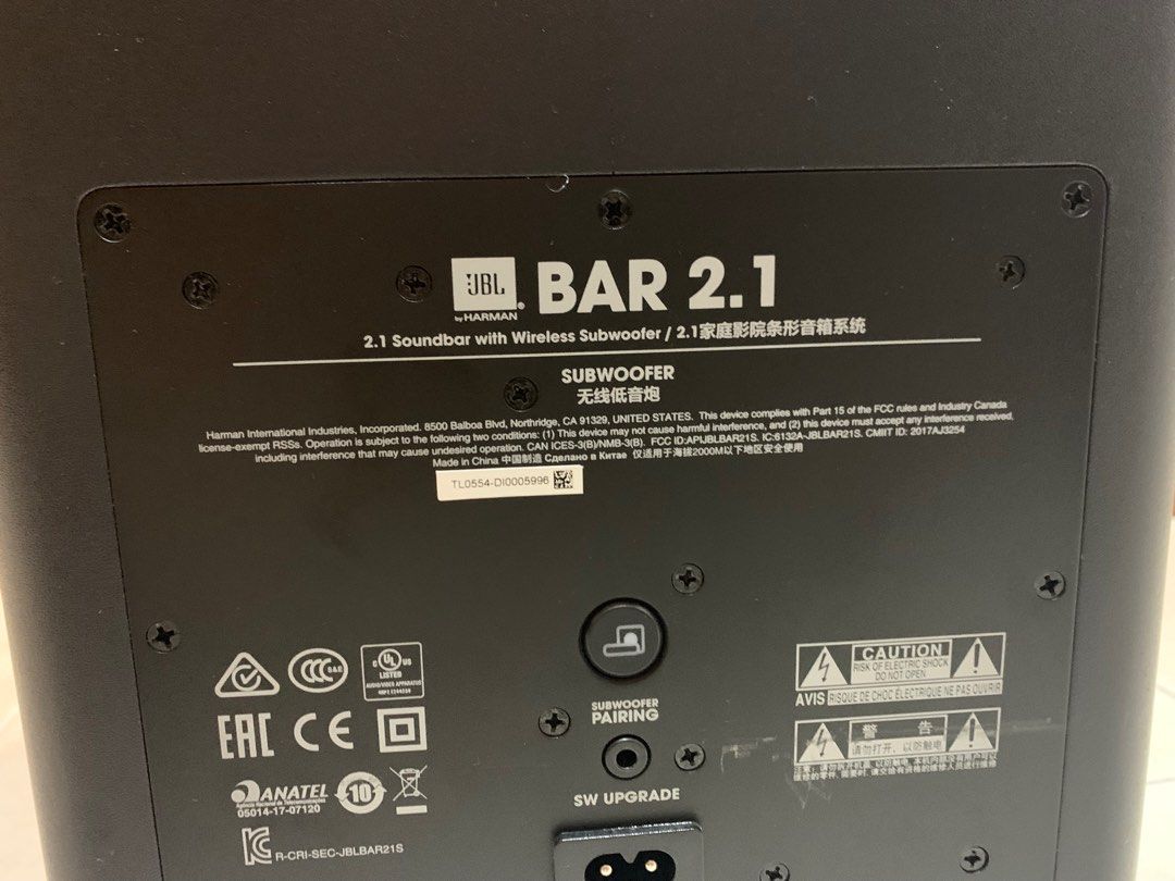 Jbl bar 2.1 sw outlet upgrade