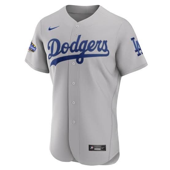 Jersey baseball Baju baseball Dodgers putih 