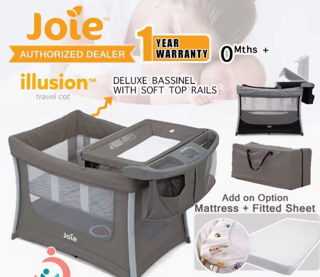 Joie illusion travel cot 2025