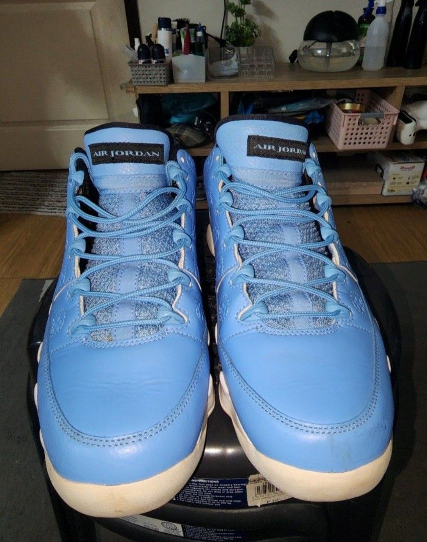 Jordan 9 deals baby blue