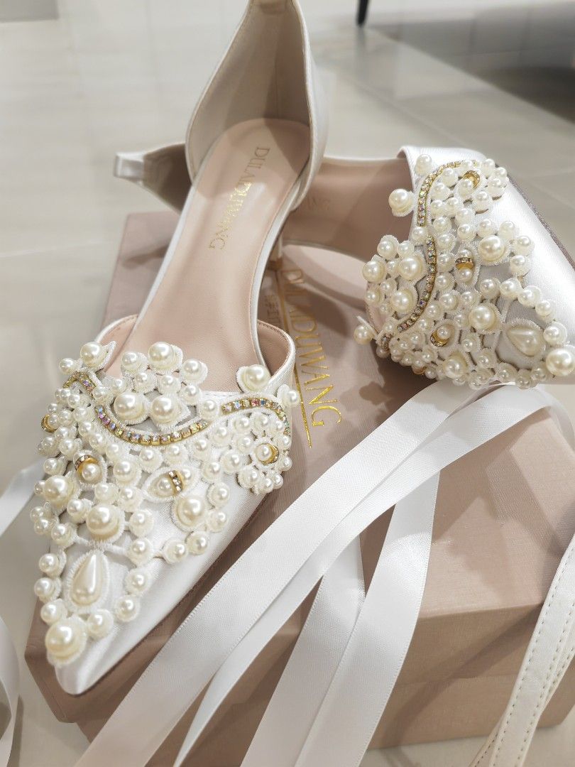 White wedding sandals with rhinestones discount