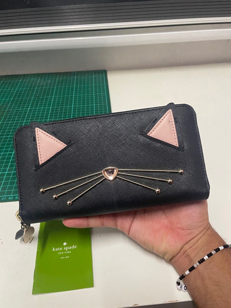 Kate Spade New York Lindsey Cat wallet Meow