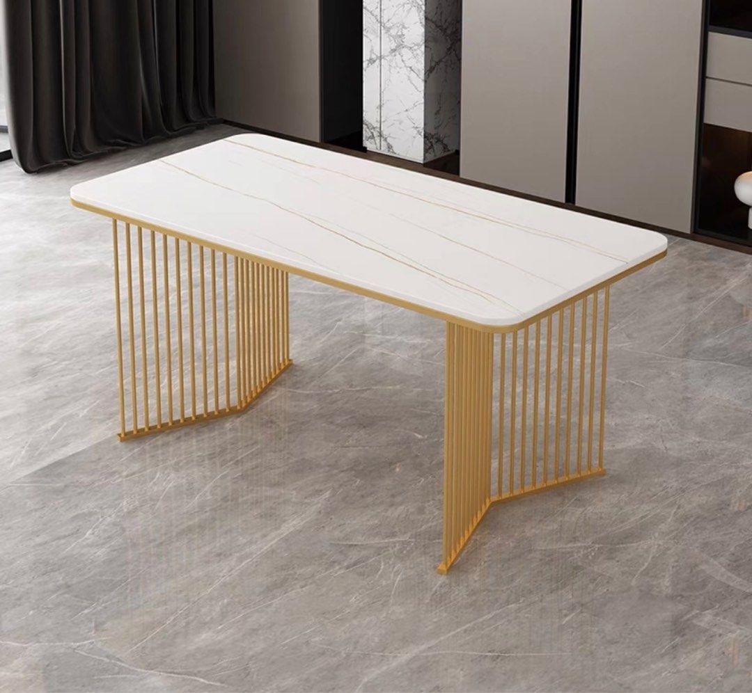 KHLOE Modern Dining Table & Chairs, Furniture & Home Living, Furniture