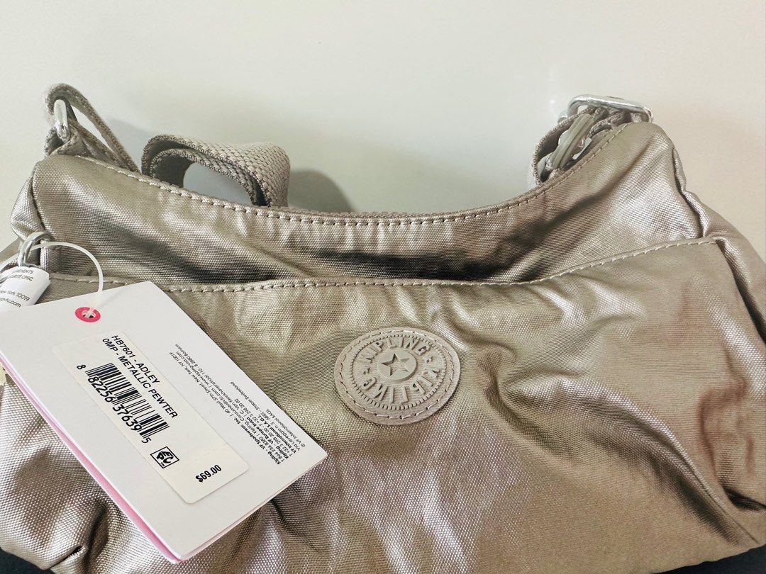 Kipling Adley Metallic Pewter