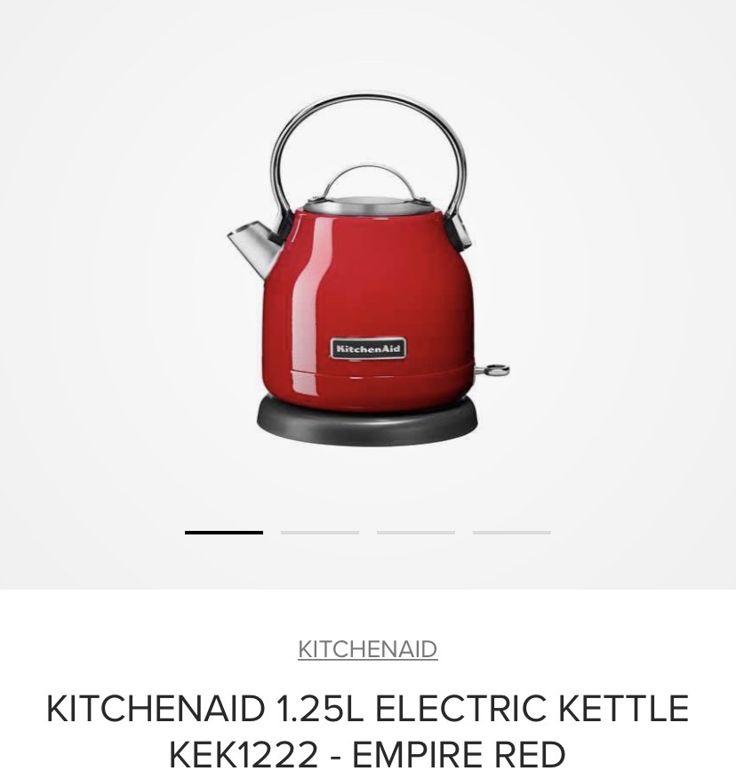 Kitchenaid kettle, TV & Home Appliances, Kitchen Appliances, Kettles