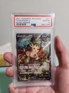 2009 SWIRL PSA 10 Leafeon Pokemon Card Japanese Platinum Diamond Pearl 151,  Hobbies & Toys, Toys & Games on Carousell