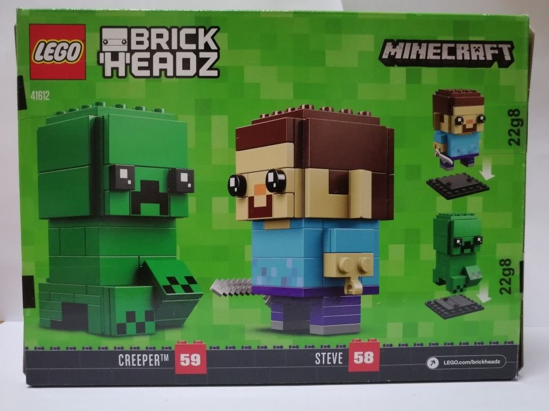  LEGO Brickheadz Steve & Creeper : Toys & Games